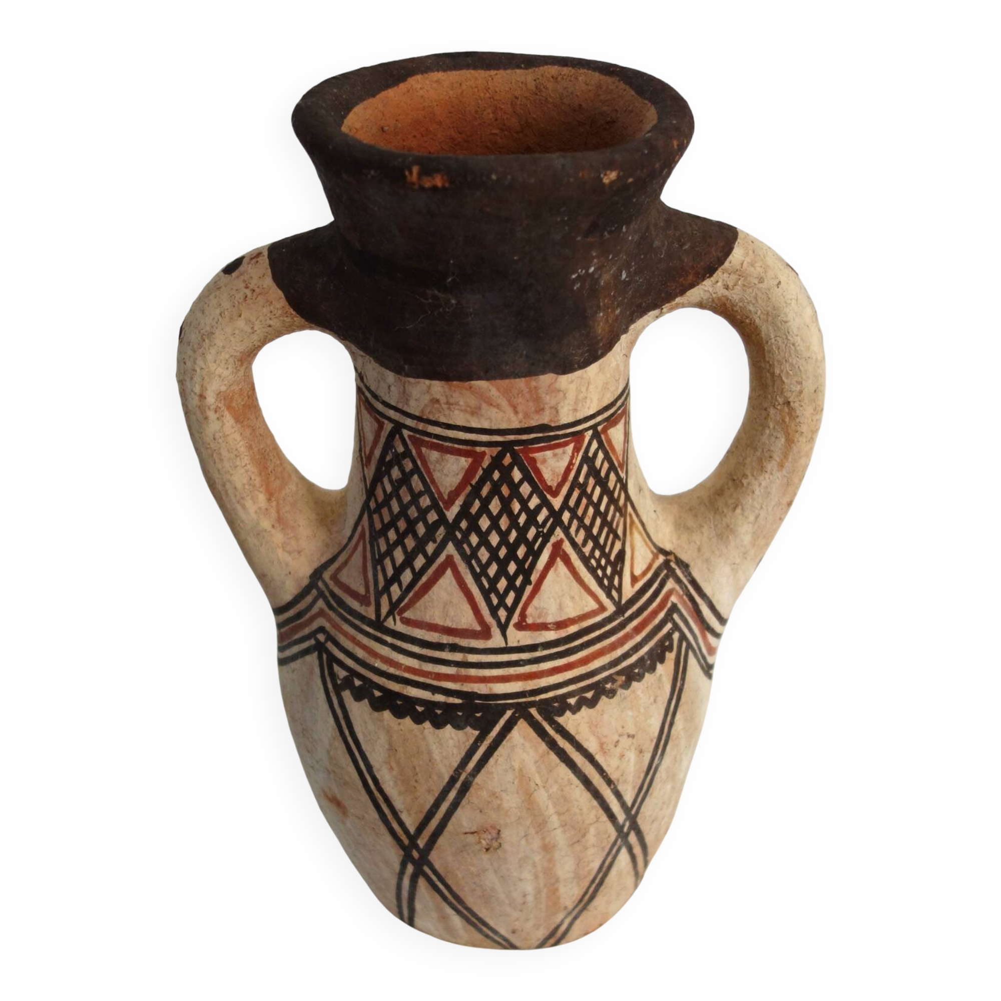 Ancient terracotta jar from the Rif (Morocco) H30cm