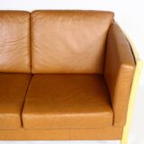 Brown Leather 2 Seater Sofa