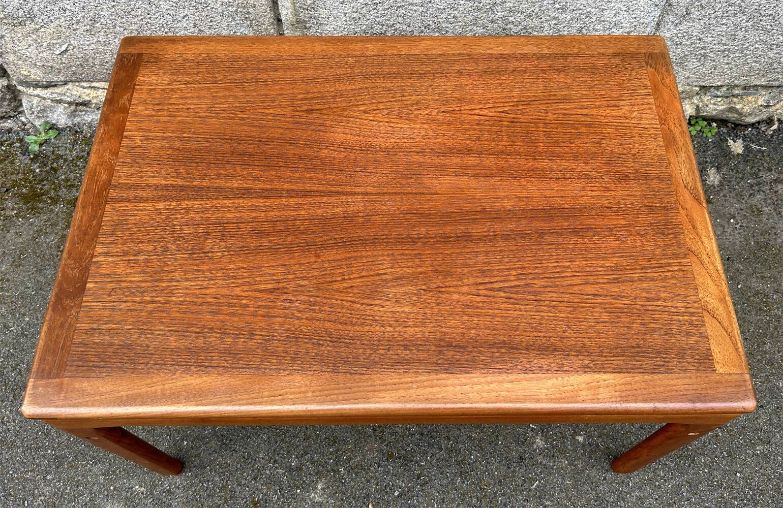 Danish teak coffee table Trioh Mobler attributed to Niels Bach, vintage, 1960s