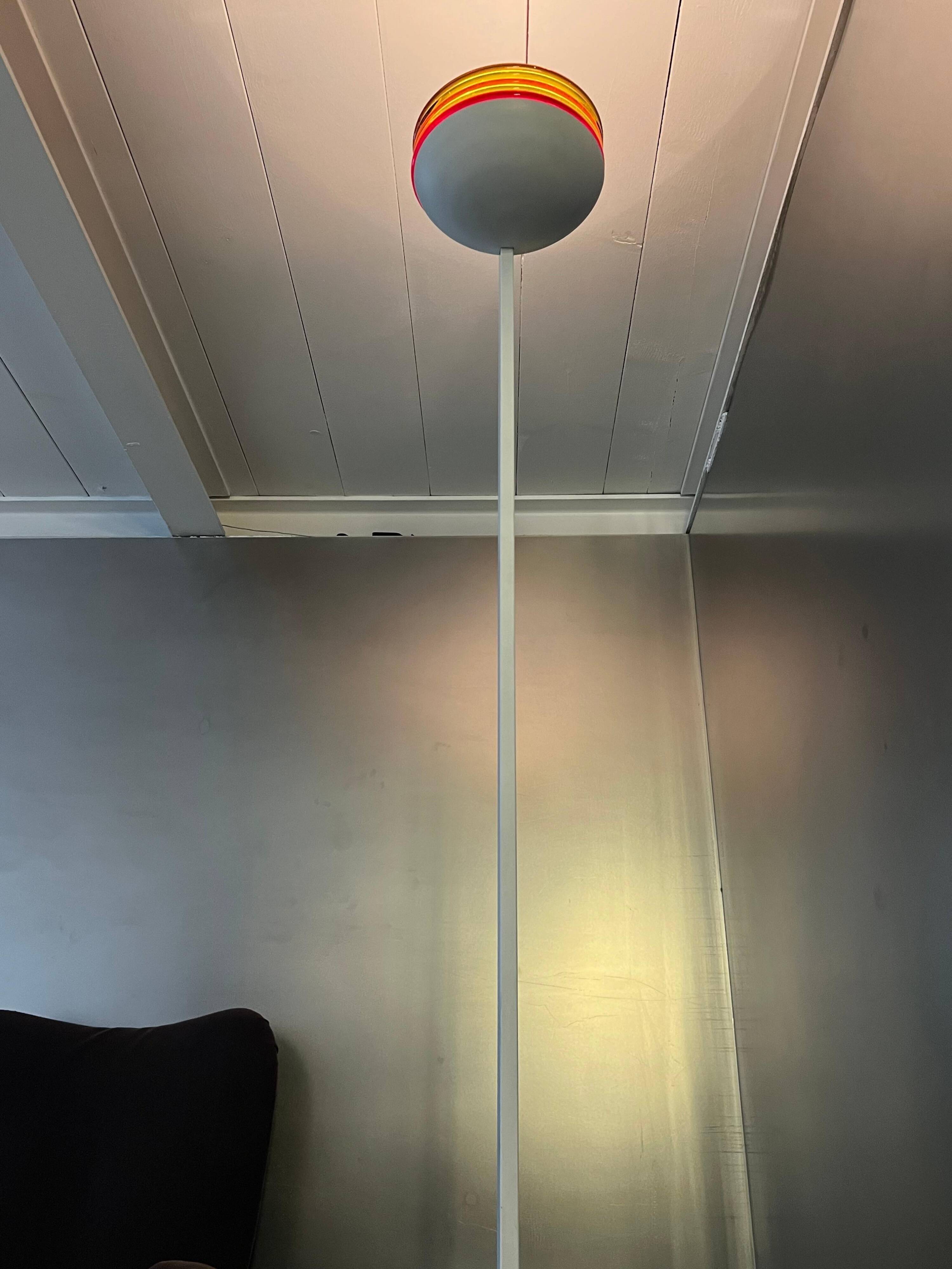 Roberto Pamio for leucos Murano floor lamp, Colourful Decorative Murano Light