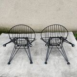 Paire de fauteuils Cees Braakman Combex Wire Pastoe