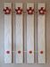 Schönbuch mid century wall mount coat and hat rack, 1970s