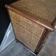 commode vintage année 70 maugrion roche bobois rotin cannage