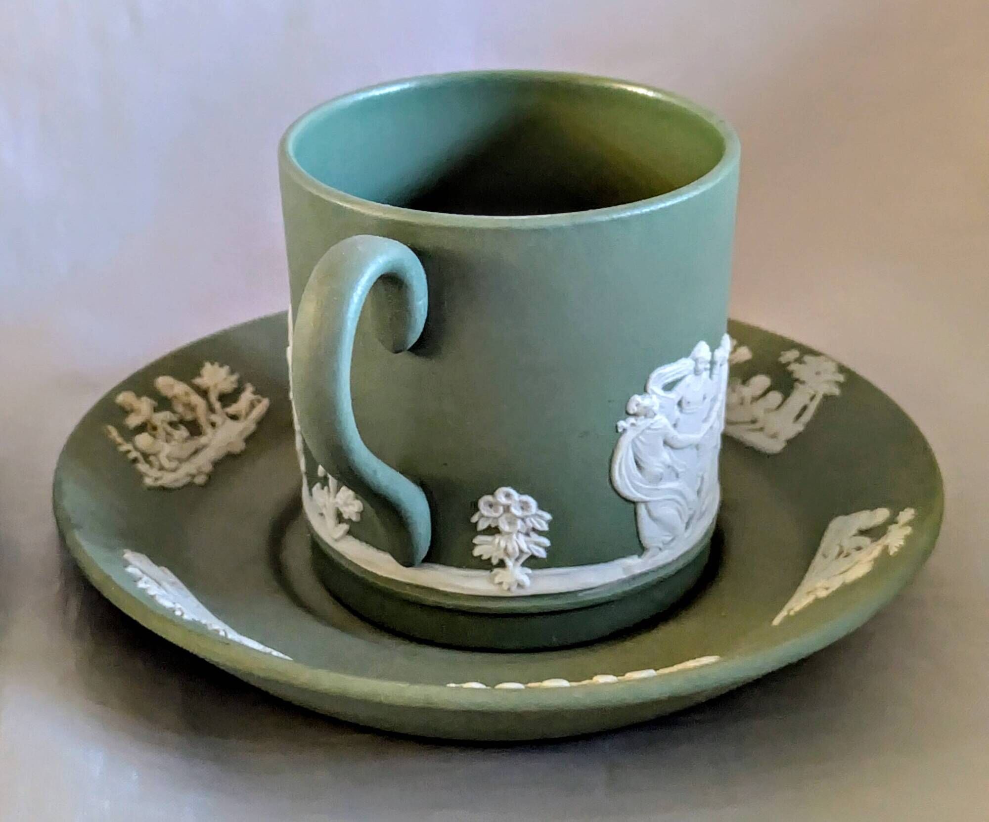Wedgwood coffee cup pair