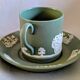 Wedgwood coffee cup pair