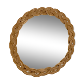 Miroir en rotin 30cm