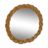 Rattan mirror 30cm