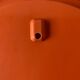 Vintage round orange plastic mirror Cattaneo - Space Age Design