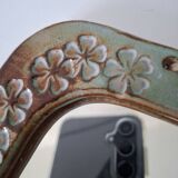 70s ceramic mirror