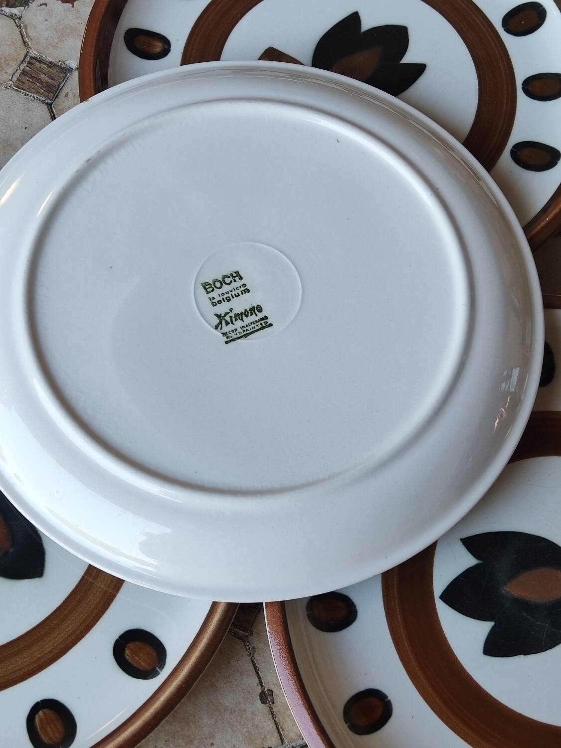 6 Villeroy & Boch Kimono dinner plates