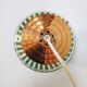 Vintage green striped glass pendant light