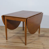 Table à manger extensible en teck, années 1960