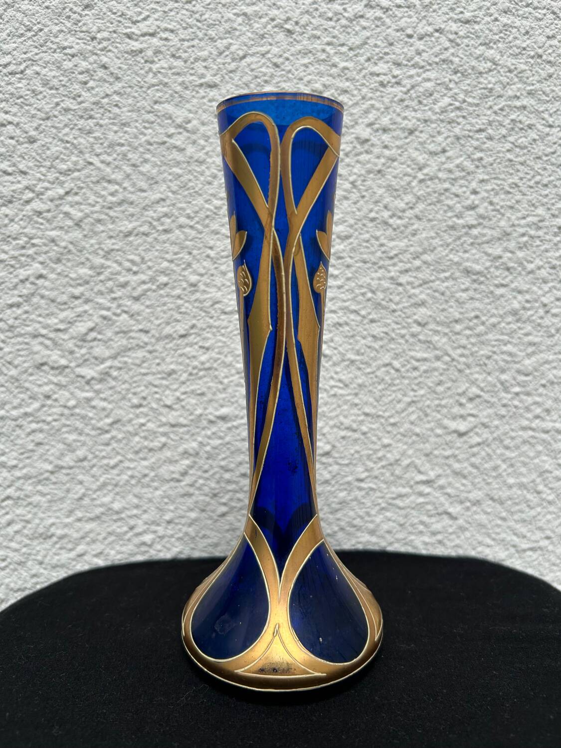Théodore Legras - Art Nouveau Blue Gilded and Enameled Vase