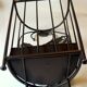 Handmade metal umbrella stand, darkbrown, vintage