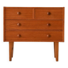 Small Scandinavian teak chest of drawers