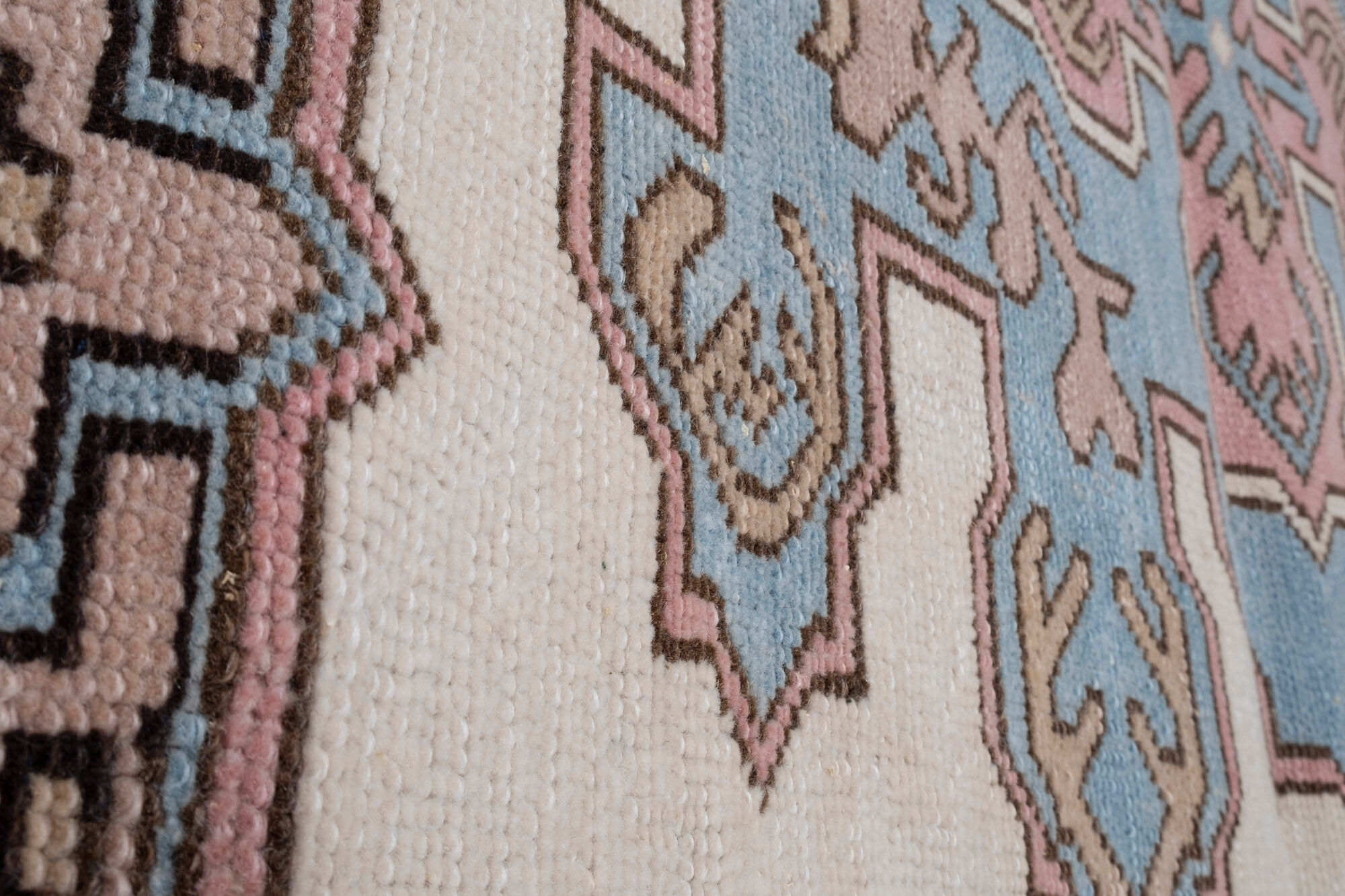 Vintage soft color turkish oushak rug 175 x 244 cm