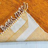 Handmade Moroccan Berber rug, orange, size 150 x 250 cm