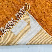 Handmade Moroccan Berber rug, orange, size 150 x 250 cm