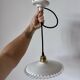 White opaline ceiling pendant light
