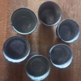 Earthen cider bowls x6