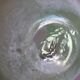 Antique green blown glass vase