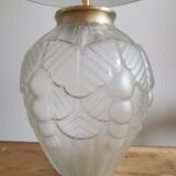 Art Deco lamp in polished glass