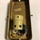 Lot 3 glass brick sconces 1960