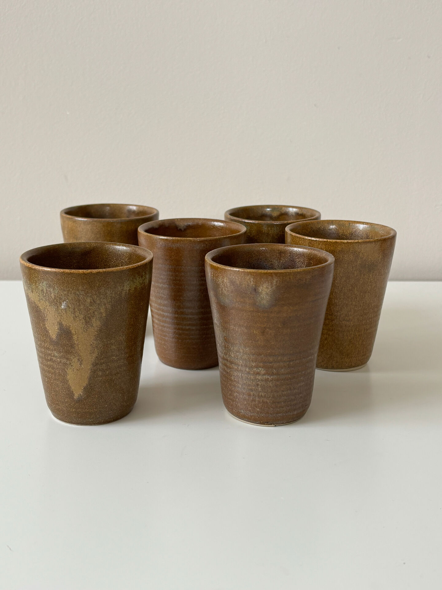 Stoneware cups from Digoin
