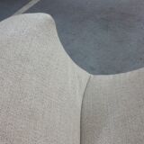 50s 60s beige low chair