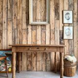 Table with turned legs in solid oak (renovated)