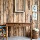 Table with turned legs in solid oak (renovated)