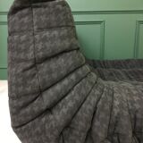 Design dark grey Togo sofa Ligne Roset by Michel Ducaroy