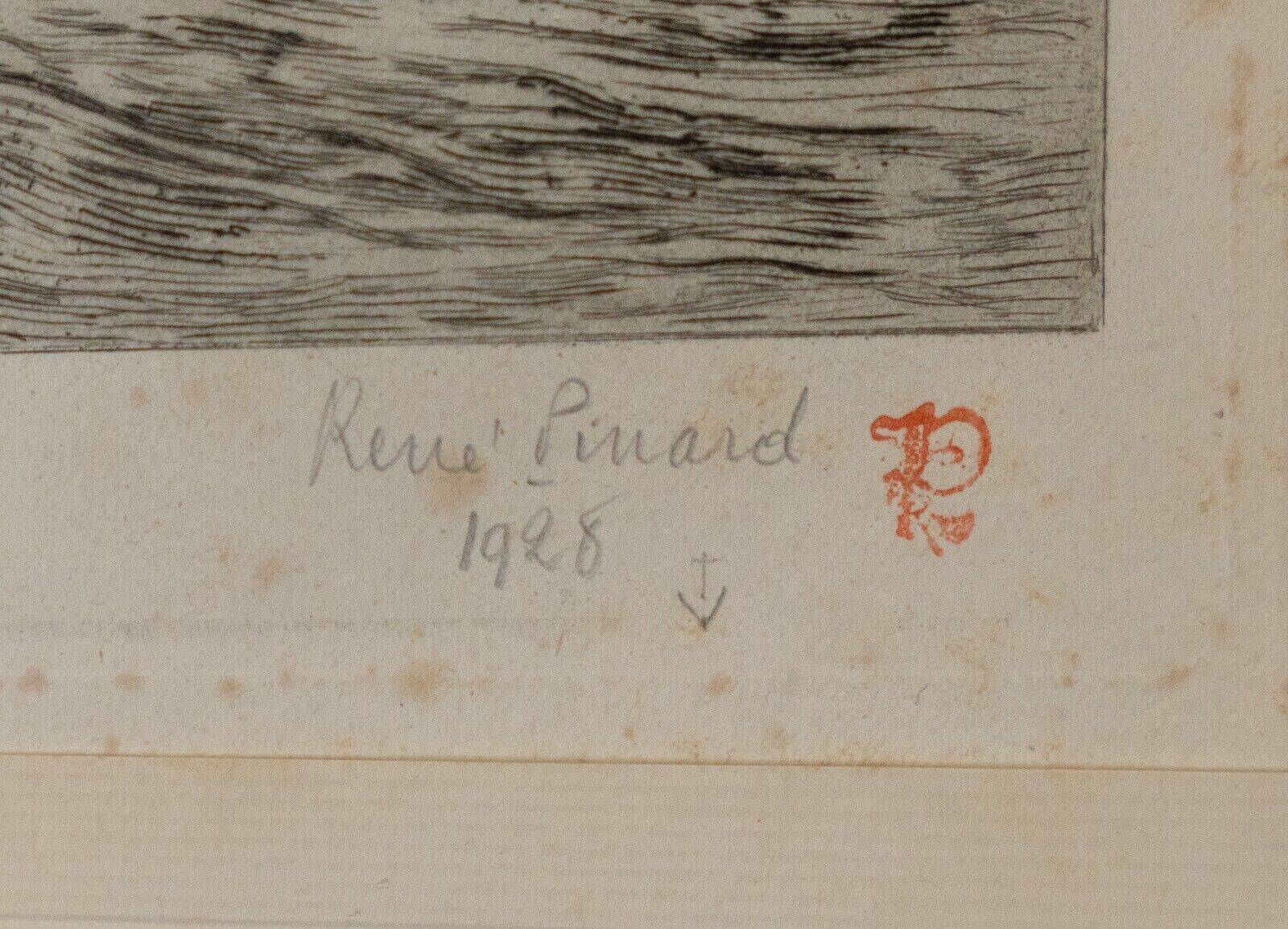 Engraving René Pinard Arms of the stock exchange of the Pont de la fishmonger Nantes
