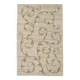 Turkish Cream & Brown Modern Vintage Rug, 179x273Cm