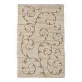 Turkish Cream & Brown Modern Vintage Rug, 179x273Cm