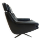 Chaise en cuir ESA 802 de Werner Langenfeld