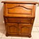 Solid wood secretary desk