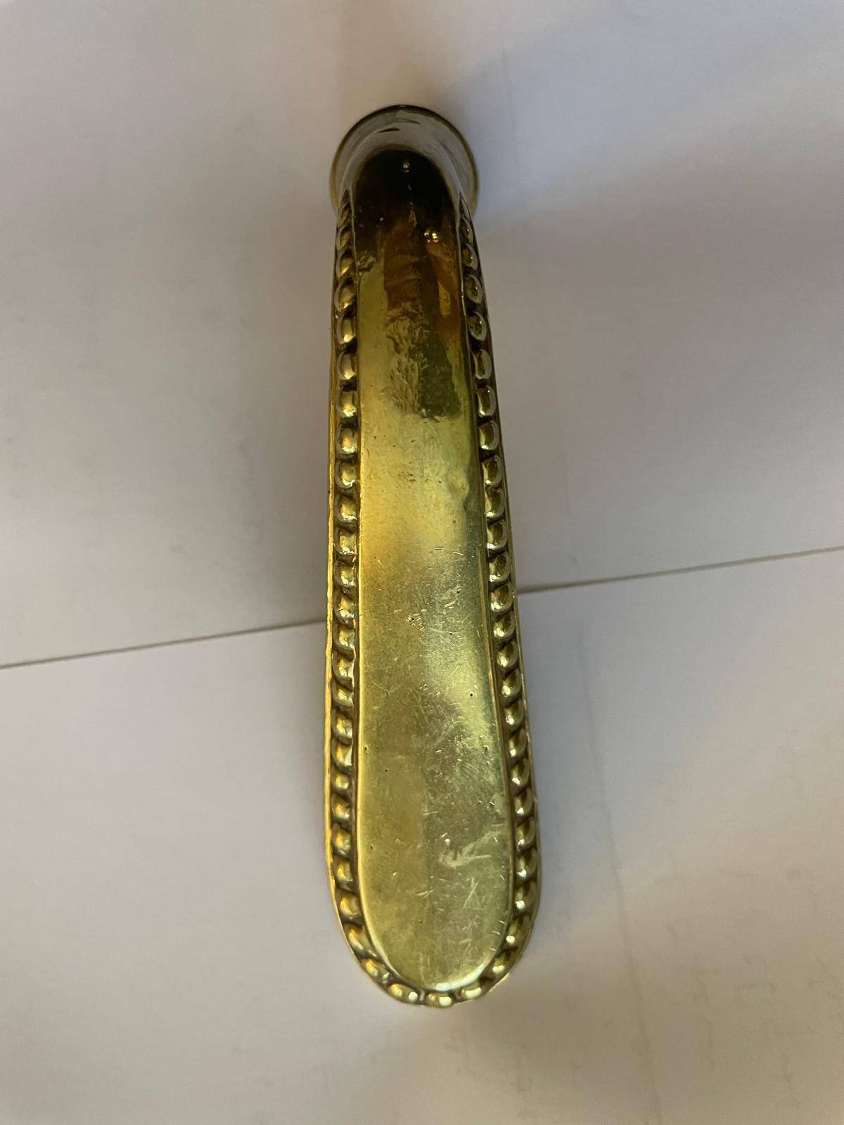 Set of 7 solid brass door handles