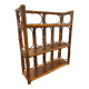 Rattan shelf