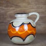 Vase céramique boule West Germany 484-21, vase avec anse, collection, décoration intérieur