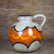 West Germany ceramic ball vase 484-21, vase with handle, collection, interior decoration