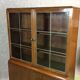 Glass art deco oak buffet