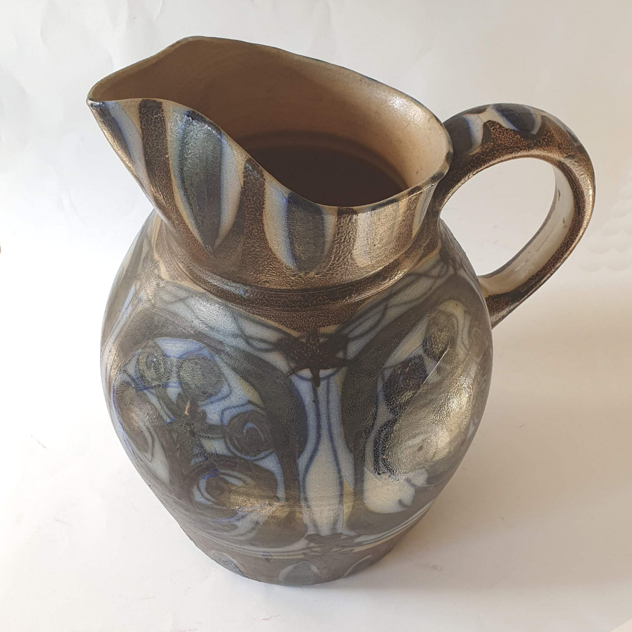 Pitcher vase in sandstone Michel Furic Keraluc 70s