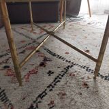 Marble and brass coffee table, French work 1971