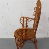 Emmanuelle peacock rattan armchair