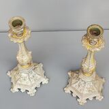 Pair of old candlesticks