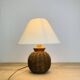 Lampe boule rotin années 60, vintage