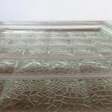 Paved  glass ashtray 50s 60s
