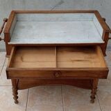 Meuble de toilette en noyer