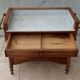 Walnut vanity unit